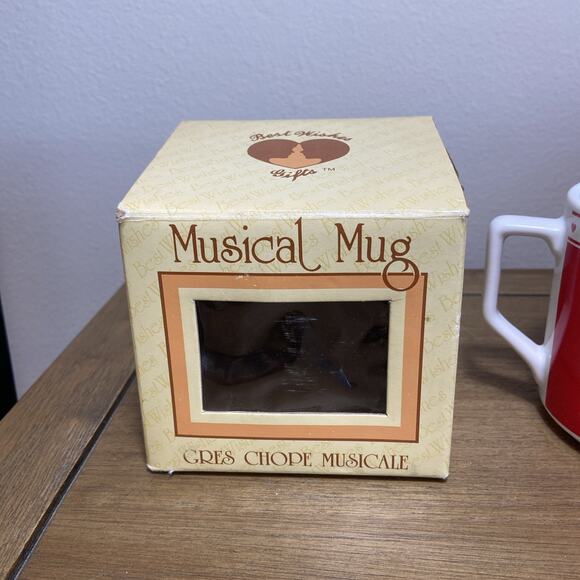 Vintage VTG 1986 Musical Stoneware Melody Mug SWEETHEART Coffee Tea Best Wishes - Picture 2 of 16